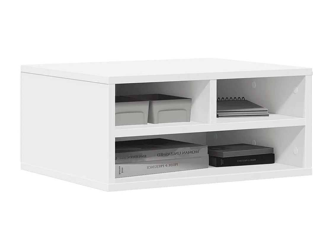 Soporte impresora blanco 49x40x22,5 cm madera contrachapada