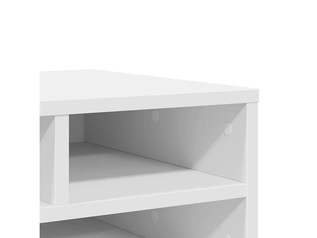 Soporte impresora blanco 49x40x22,5 cm madera contrachapada
