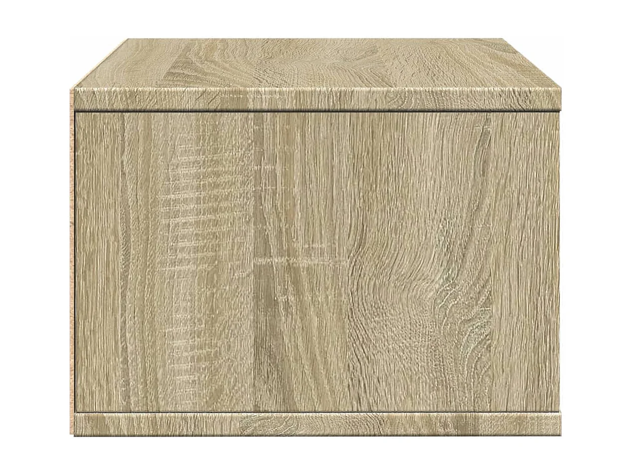 Soporte para impresora roble Sonoma 40x32x22,5 cm madera contrachapada