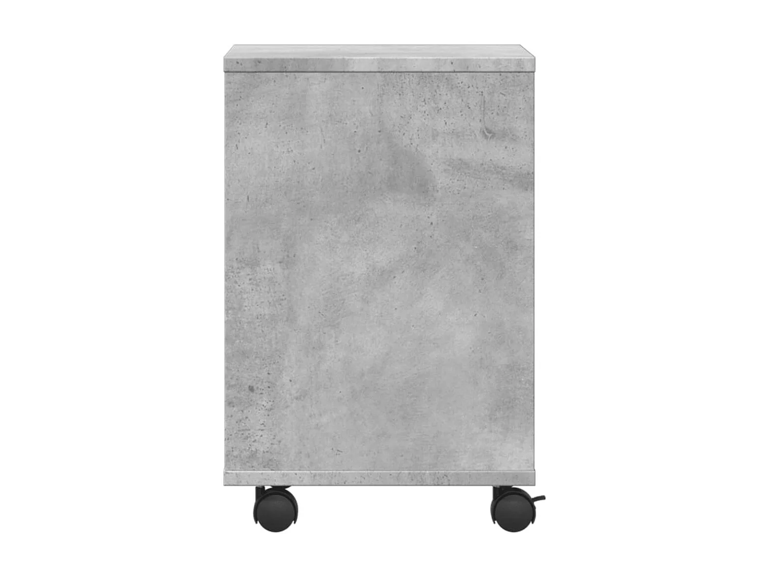 Supporto per stampante con rotelle grigio cemento 41x32x48 cm