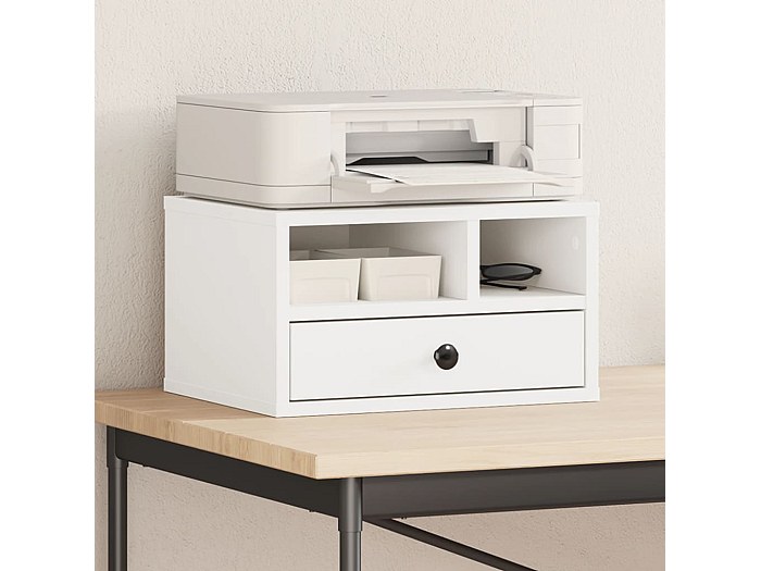 Support D'imprimante VidaXL En Chêne Artisanal 40x32x22,5 Cm - Bois D'ingénierie, Capacité 30 Kg - 8