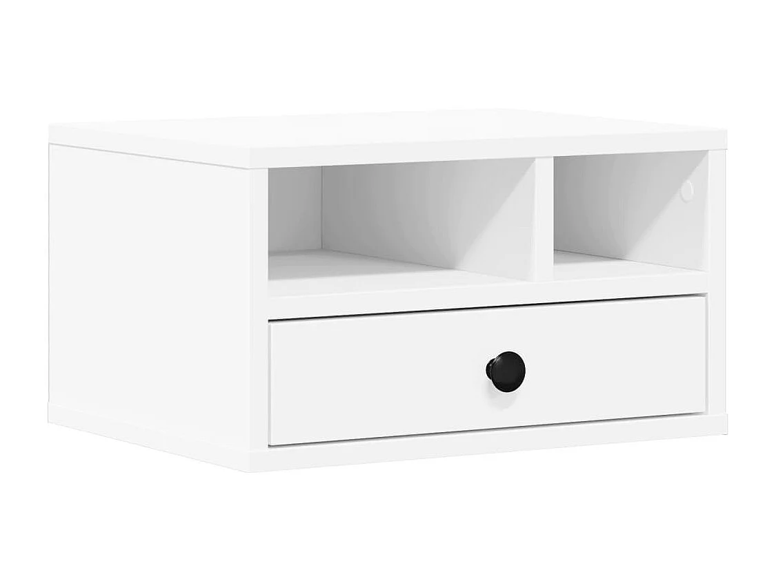 Soporte impresora blanco 40x32x22,5 cm madera contrachapada