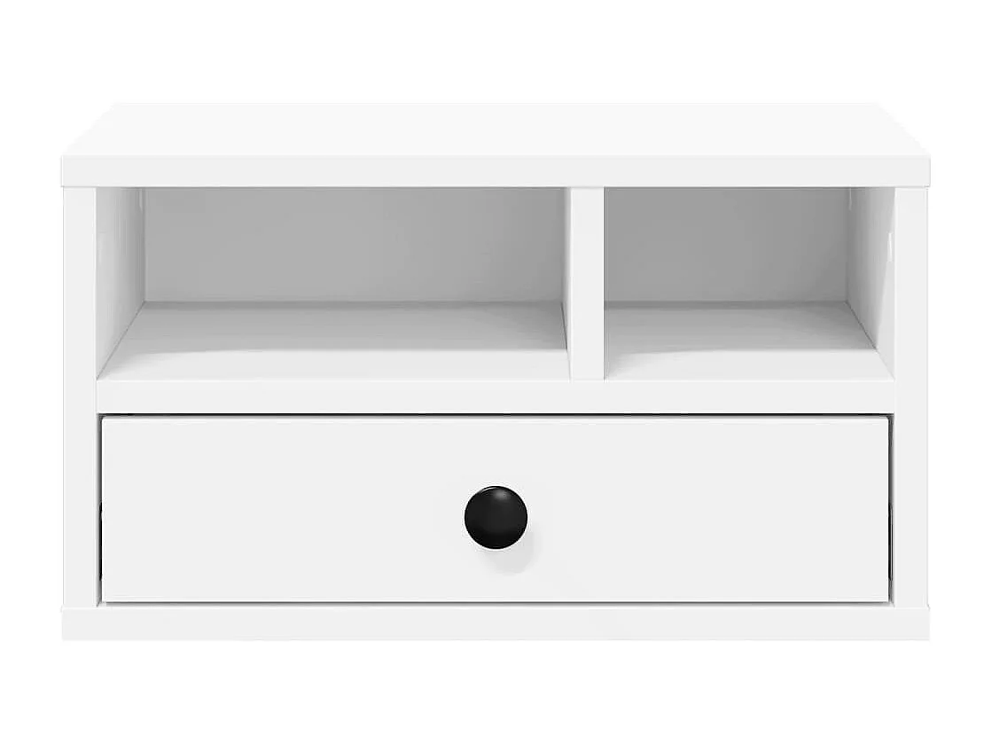 Soporte impresora blanco 40x32x22,5 cm madera contrachapada