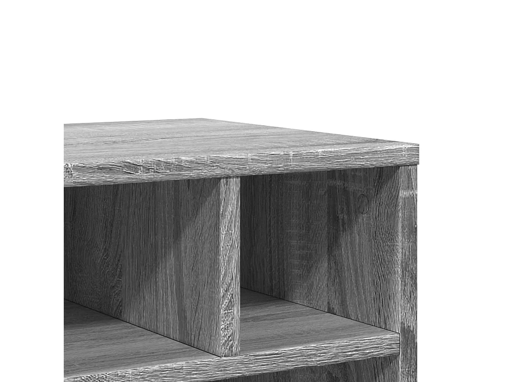 Support d'imprimante avec roulettes sonoma gris 41x32x48 cm