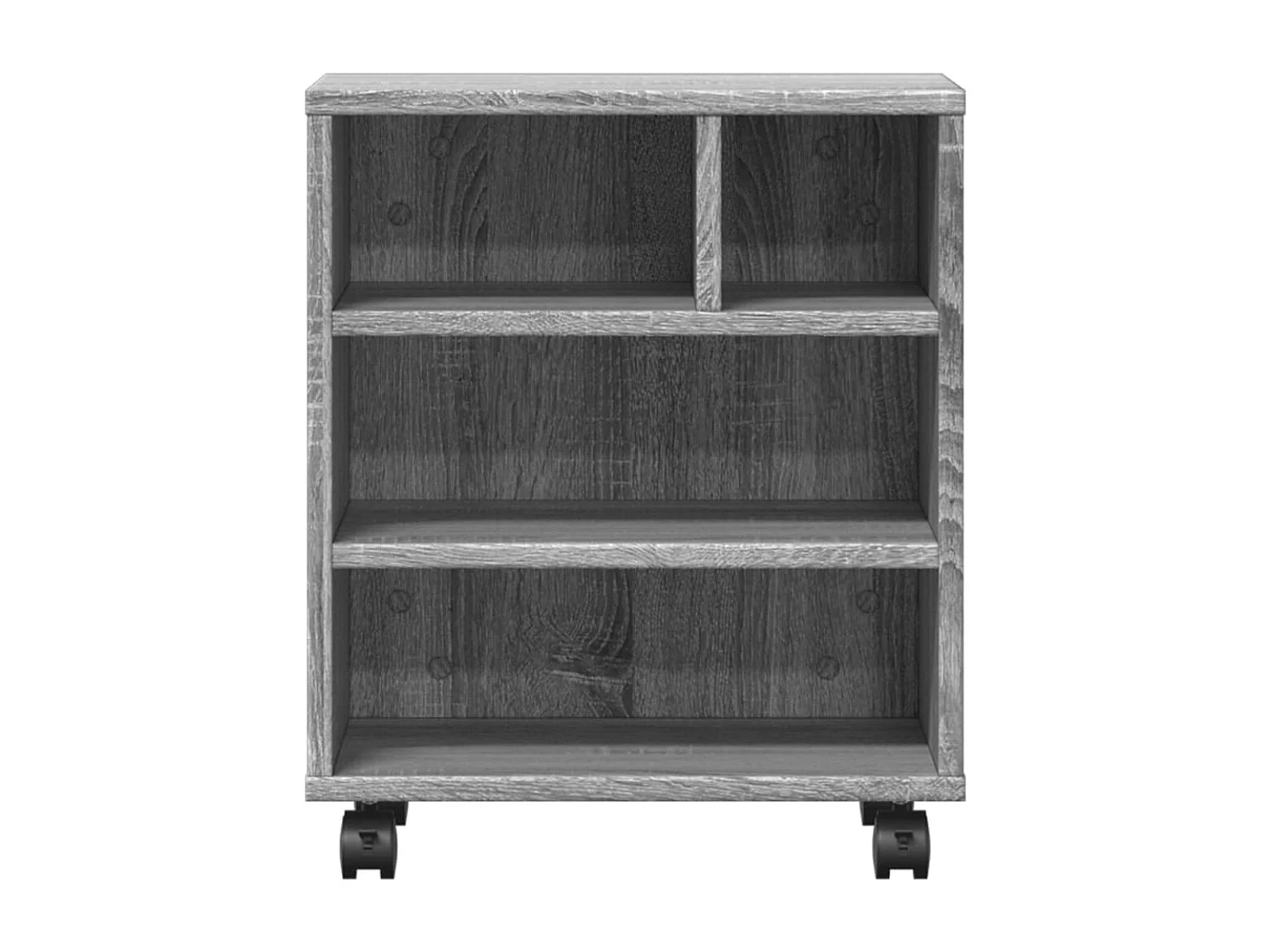 Support d'imprimante avec roulettes sonoma gris 41x32x48 cm