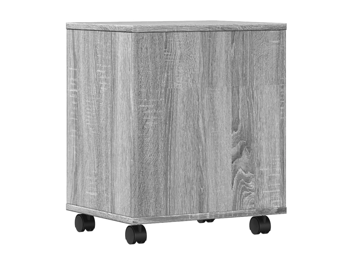 Support d'imprimante avec roulettes sonoma gris 41x32x48 cm