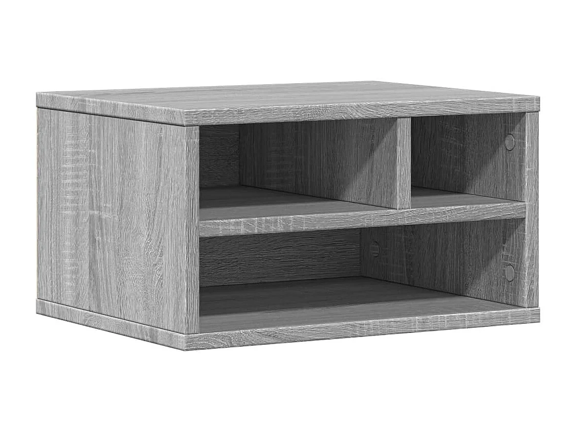 Soporte para impresora Sonoma gris 40x32x22,5cm madera contrachapada