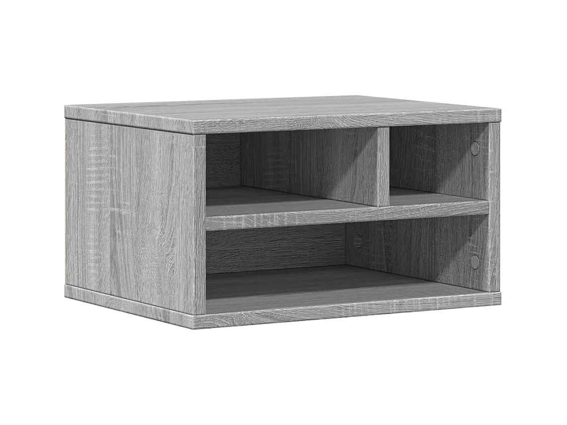 Sonoma grijze printersteun 40x32x22,5cm samengesteld hout