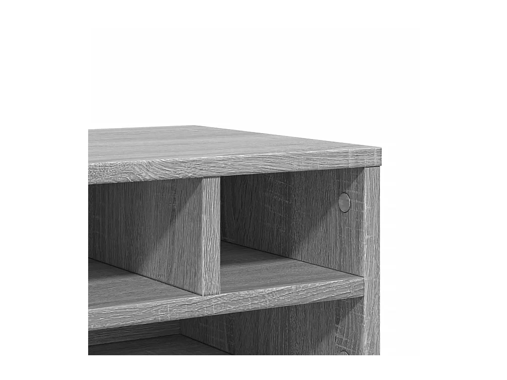 Sonoma grijze printersteun 40x32x22,5cm samengesteld hout