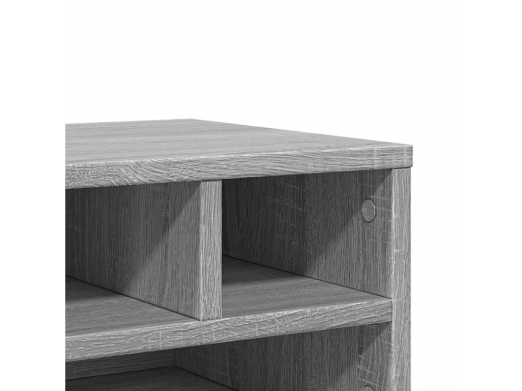 Support d'imprimante sonoma gris 40x32x22,5cm bois d'ingénierie