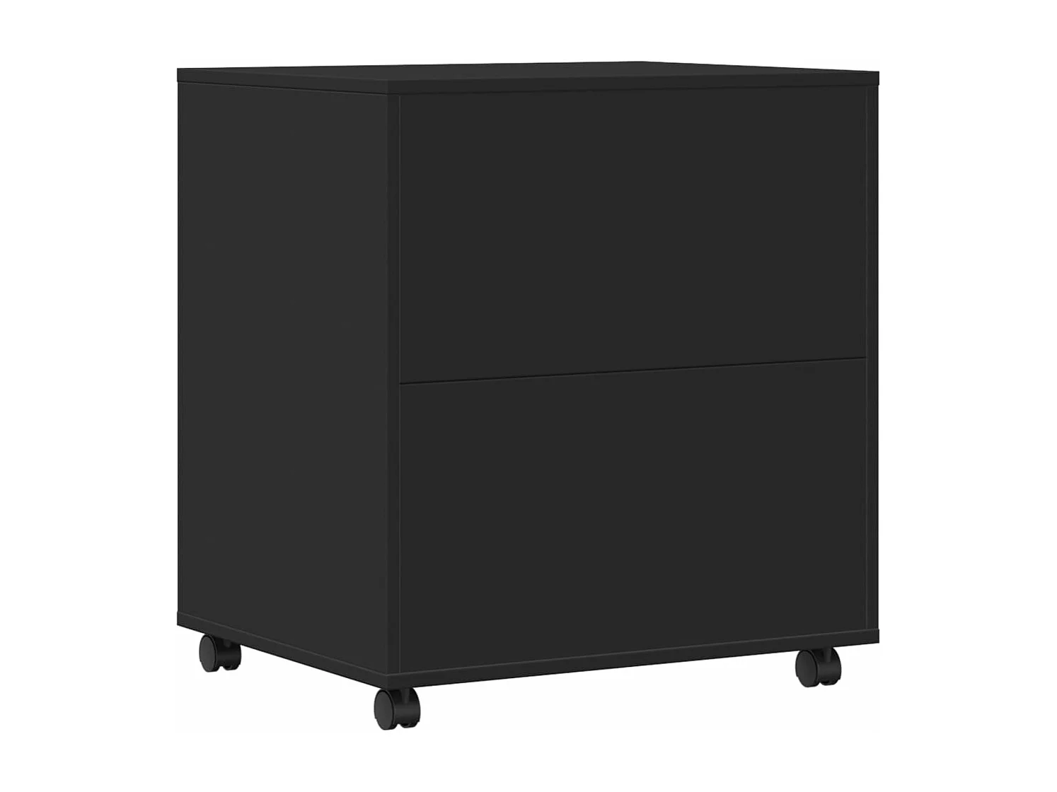 Supporto per stampante con ruote nero 60x50x67 cm