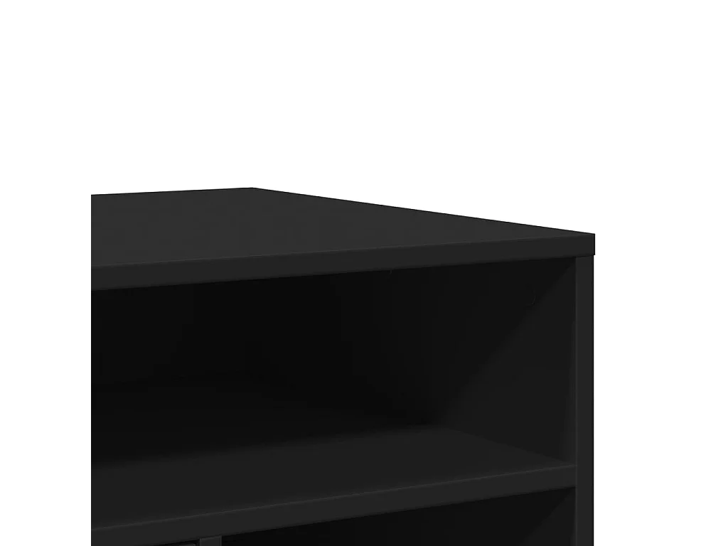 Supporto per stampante con ruote nero 60x50x67 cm