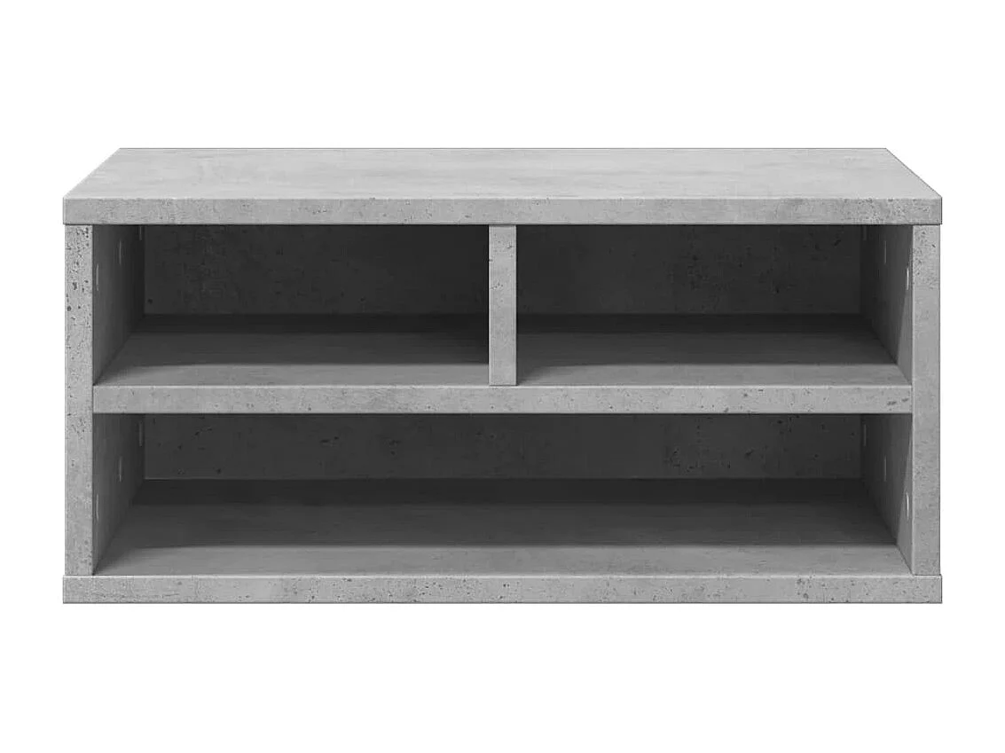 Soporte para impresora gris hormigón 49x40x22,5 cm madera contrachapada