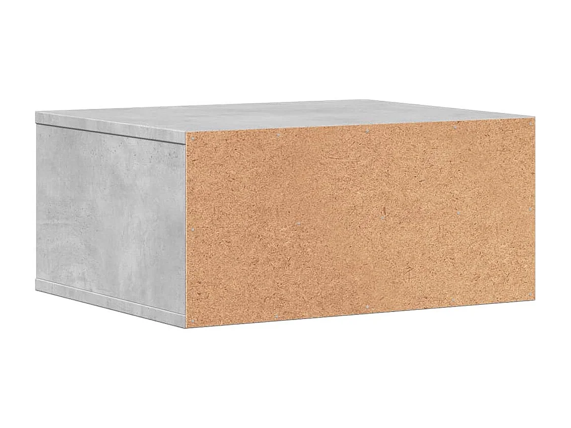 Soporte para impresora gris hormigón 49x40x22,5 cm madera contrachapada