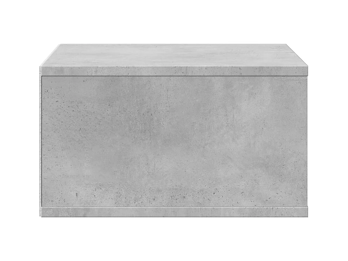 Support d'imprimante gris béton 49x40x22,5 cm bois d'ingénierie