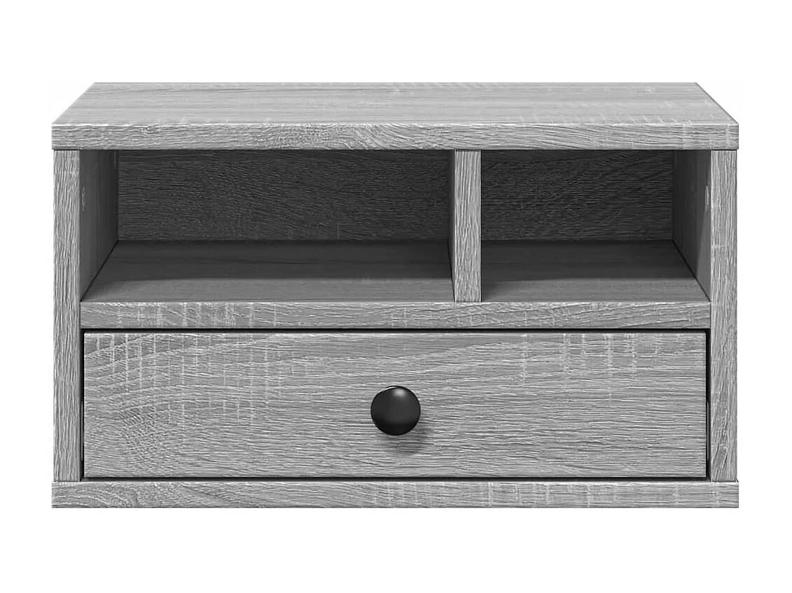 Soporte para impresora Sonoma gris 40x32x22,5cm madera contrachapada