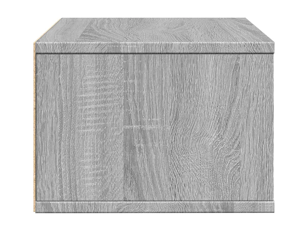 Support d'imprimante sonoma gris 40x32x22,5cm bois d'ingénierie