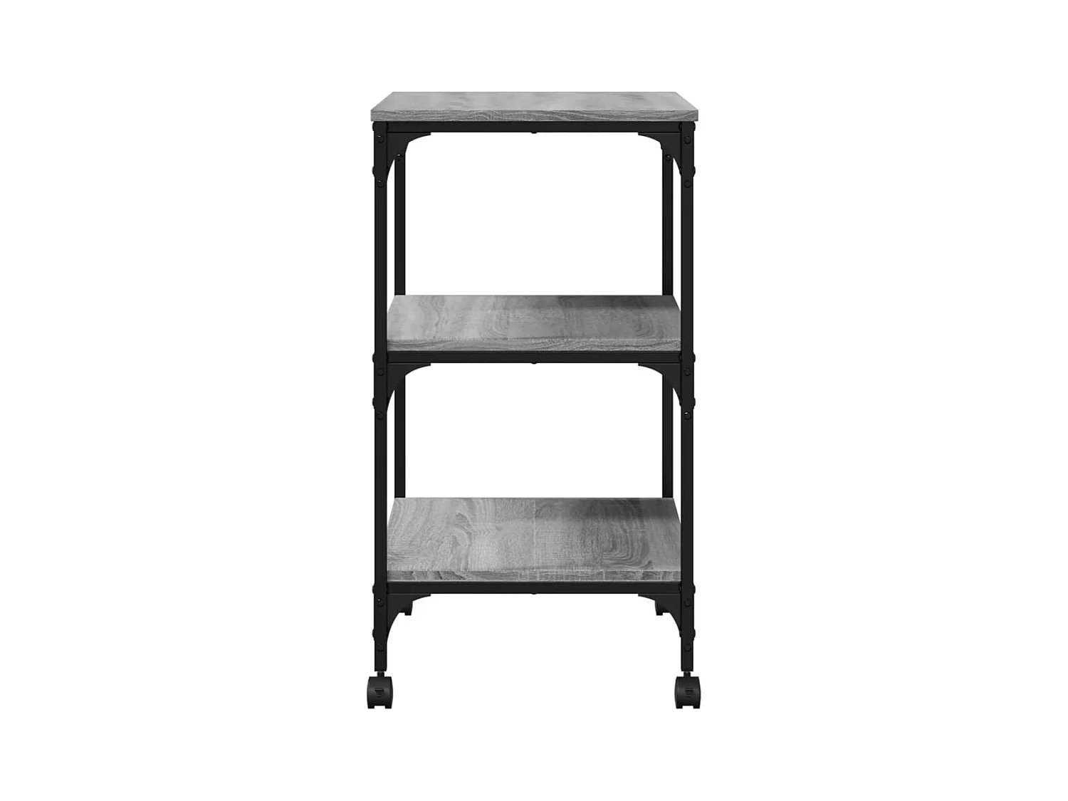Soporte impresora 3 niveles sonoma gris 50x41x75 cm