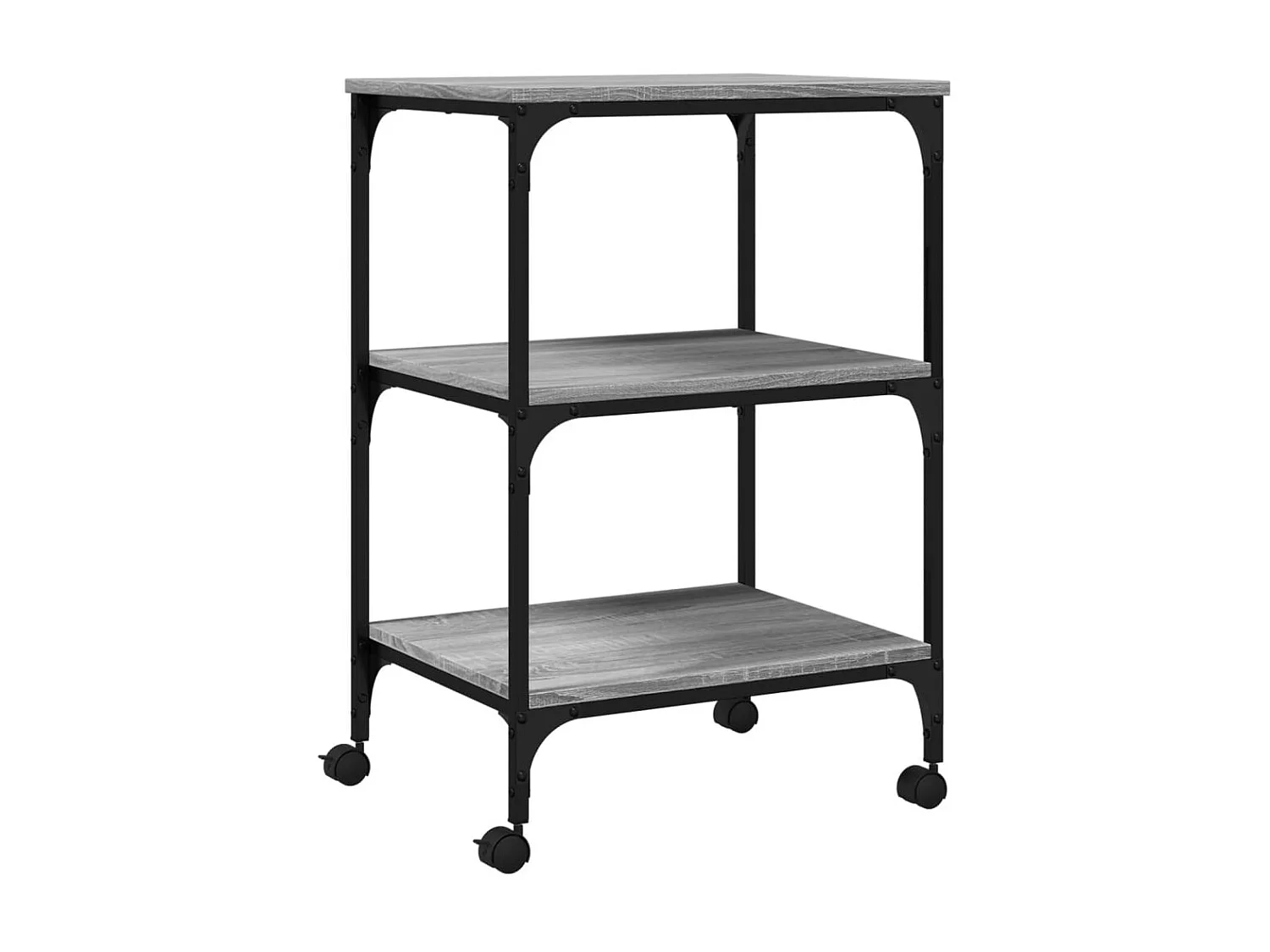 3-niveau printersteun sonoma grijs 50x41x75 cm