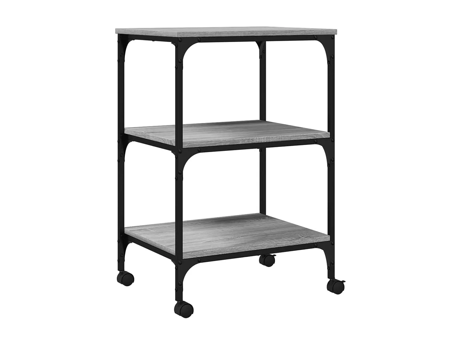 3-niveau printersteun sonoma grijs 50x41x75 cm