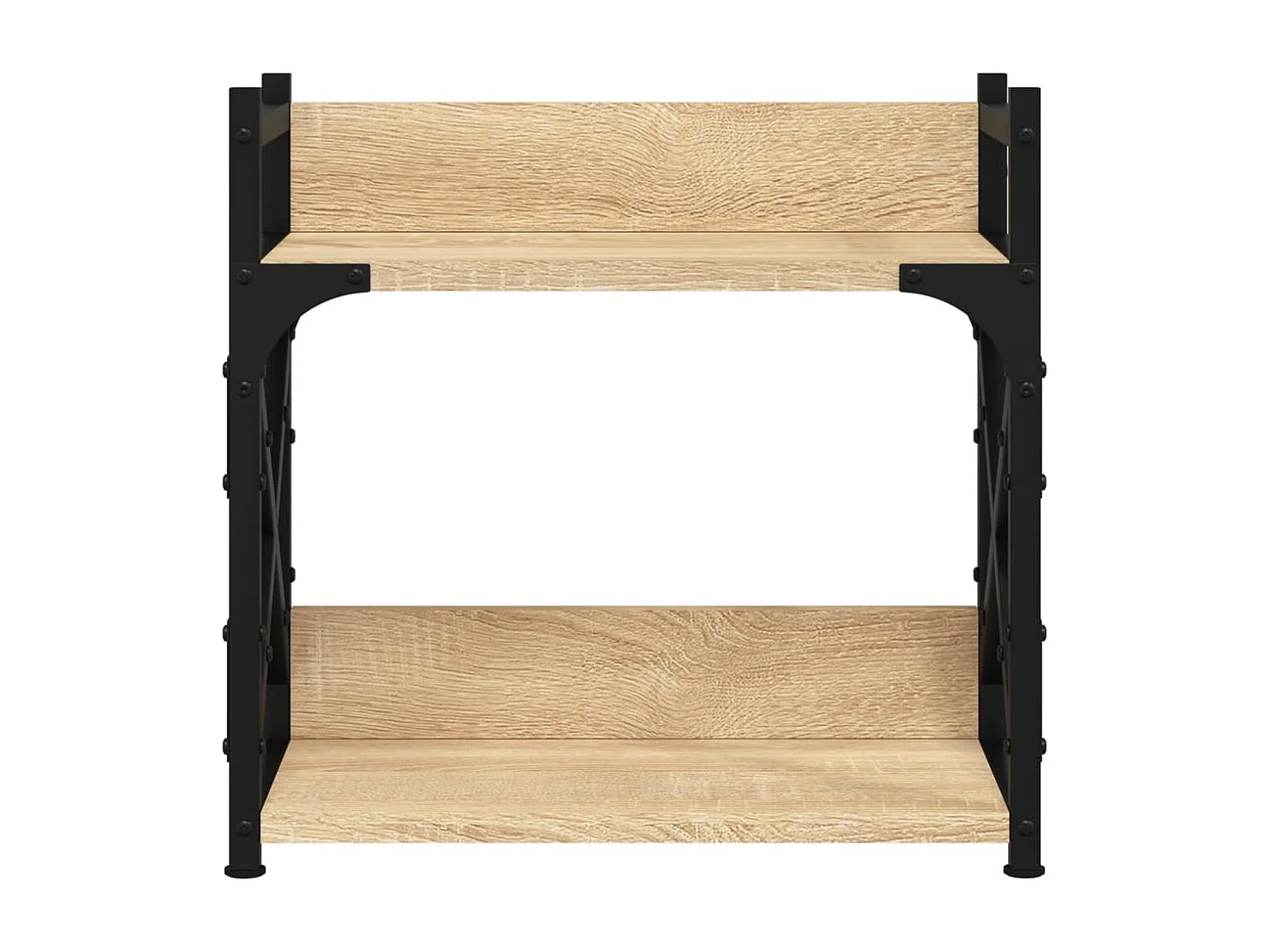 Support d'imprimante à 2 niveaux chêne sonoma 40x20x40 cm