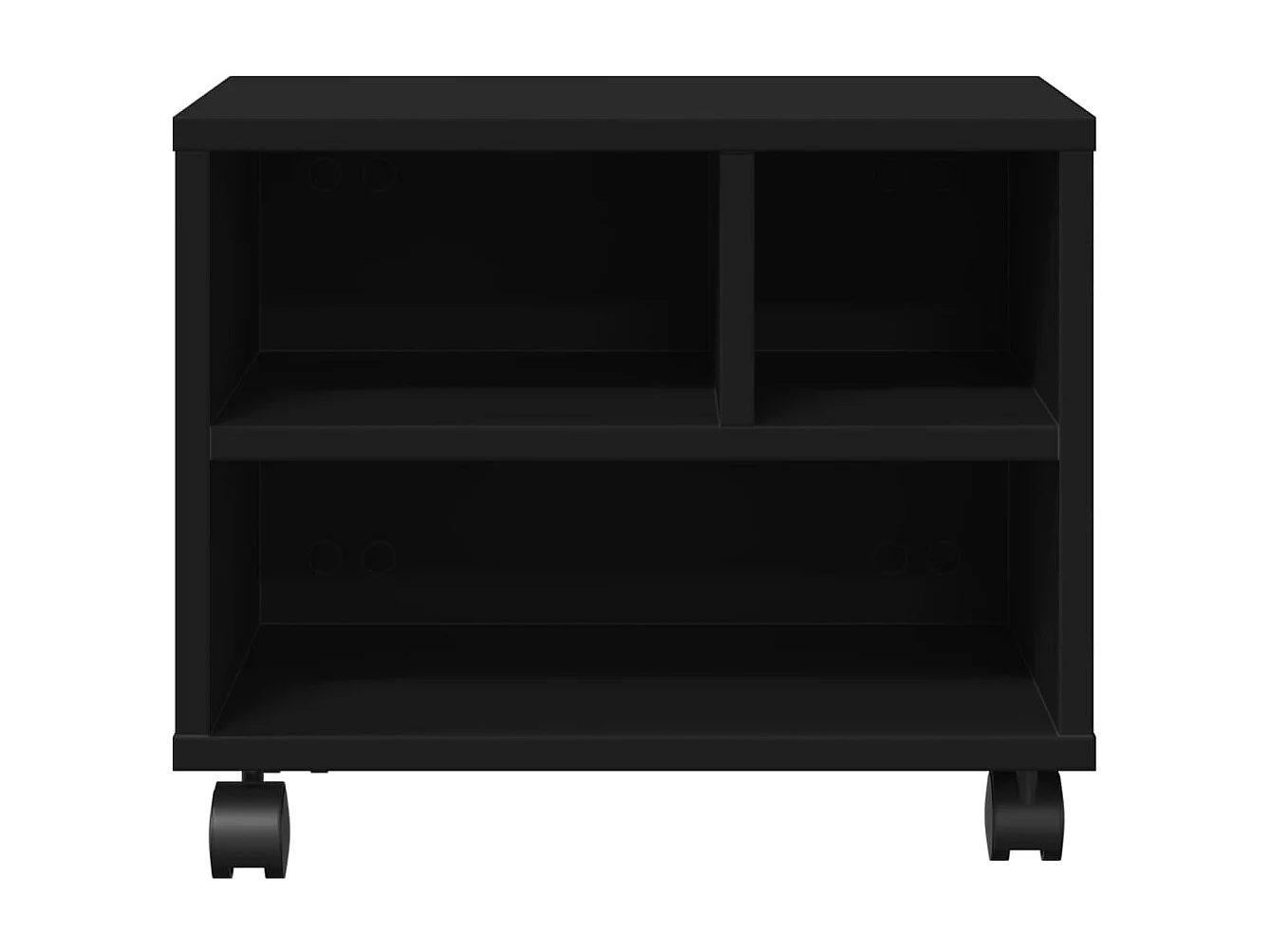 Supporto per stampante con ruote nero 41x32x34,5 cm