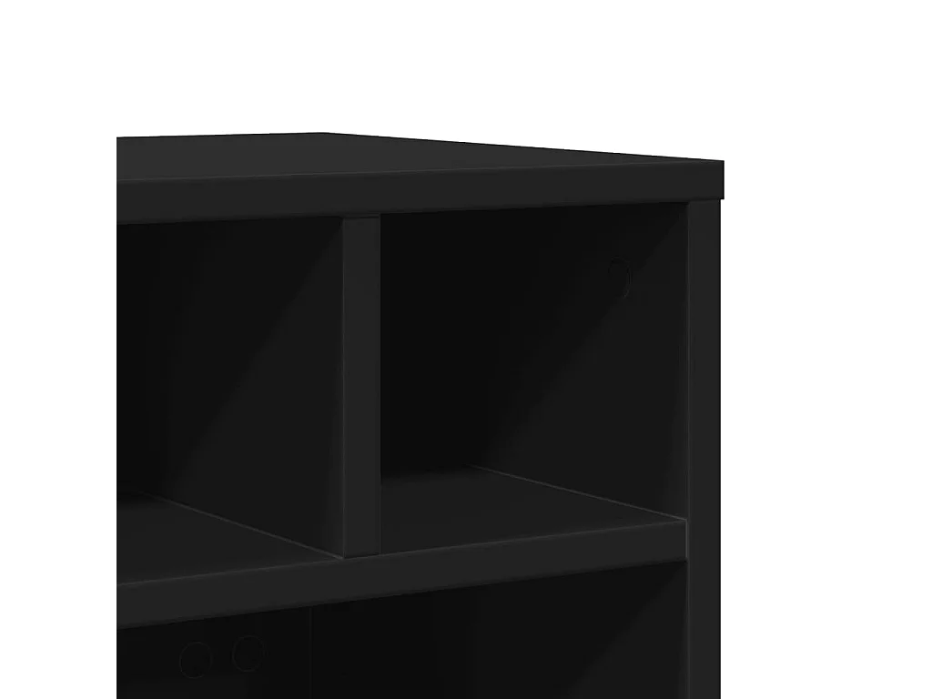 Supporto per stampante con ruote nero 41x32x34,5 cm