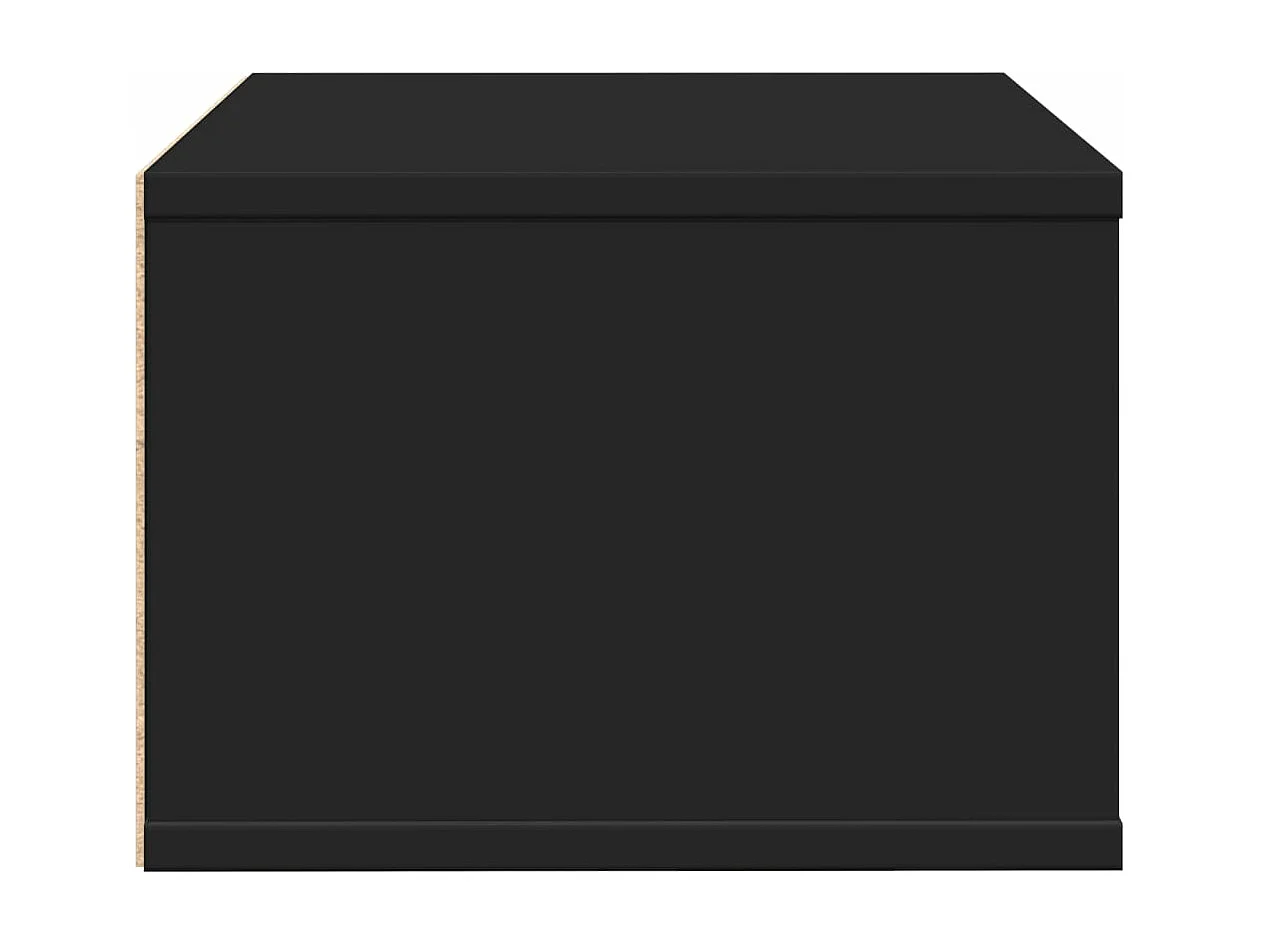 Schwarzer Druckerständer 40x32x22,5 cm aus Holzwerkstoff