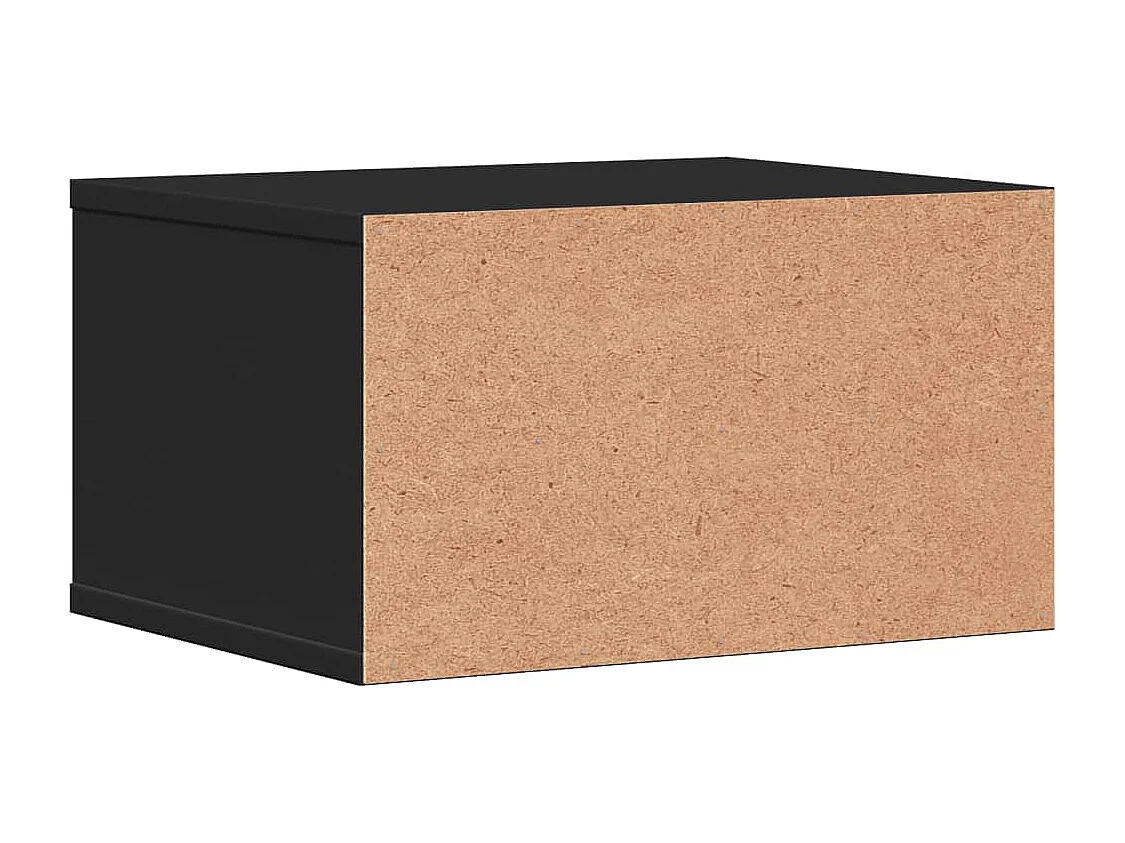 Schwarzer Druckerständer 40x32x22,5 cm aus Holzwerkstoff