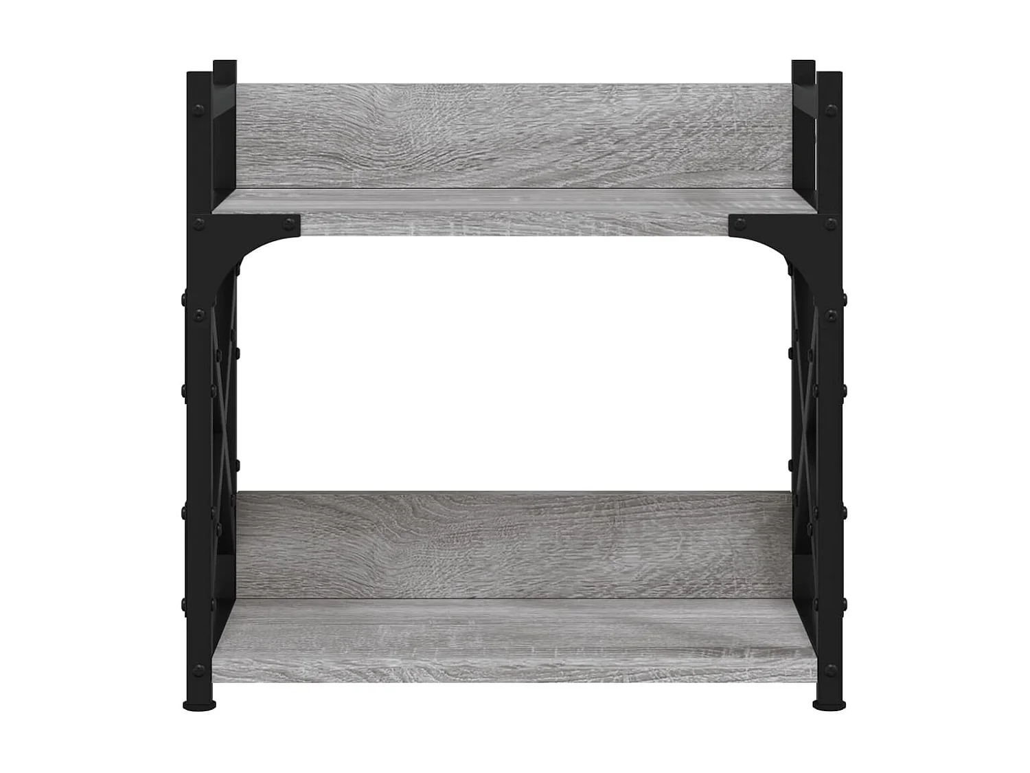 Soporte impresora 2 niveles Sonoma gris 40x20x40 cm