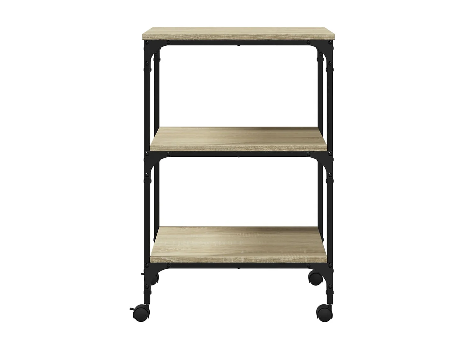 Supporto stampante a 3 livelli rovere Sonoma 50x41x75 cm