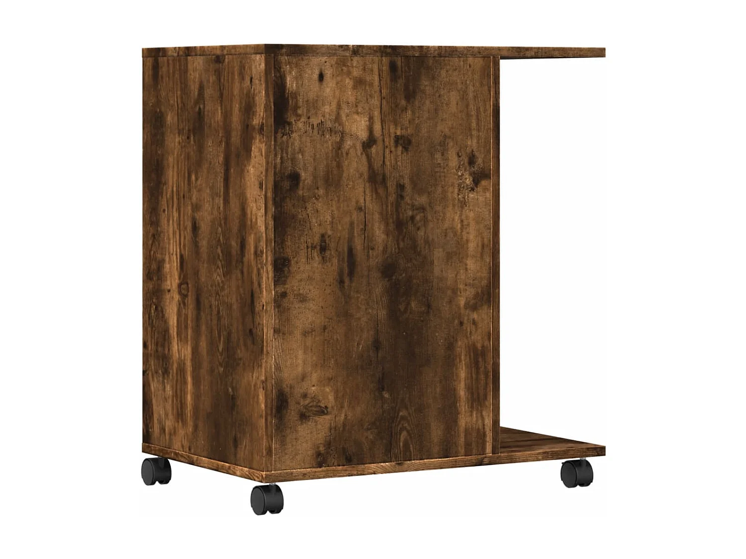 Support d'imprimante avec roulettes chêne fumé 60x40x68,5 cm