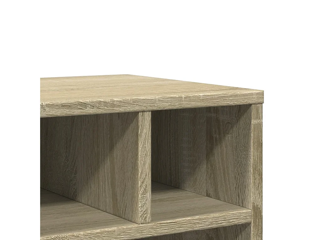 Soporte para impresora con ruedas roble sonoma 41x32x48 cm