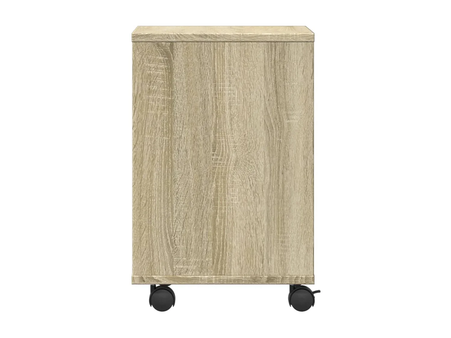Supporto per stampante con ruote rovere sonoma 41x32x48 cm