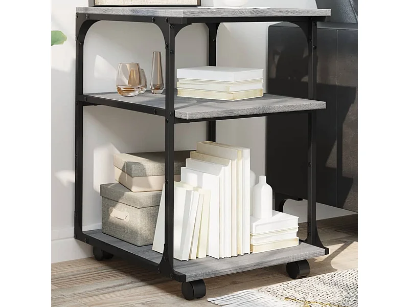 3-stufiger Druckerständer Sonoma Grey 43x48x64 cm