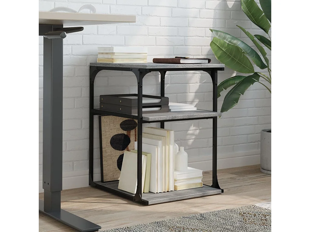 3-stufiger Druckerständer Sonoma Grey 43x48x64 cm