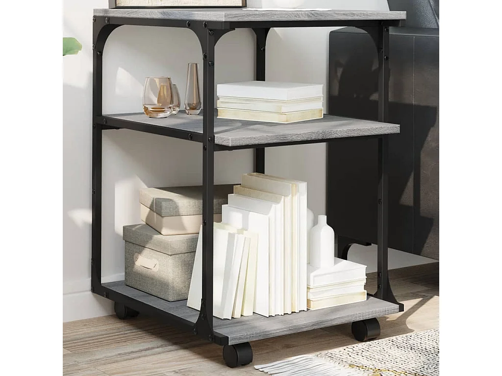 3-stufiger Druckerständer Sonoma Grey 43x48x64 cm