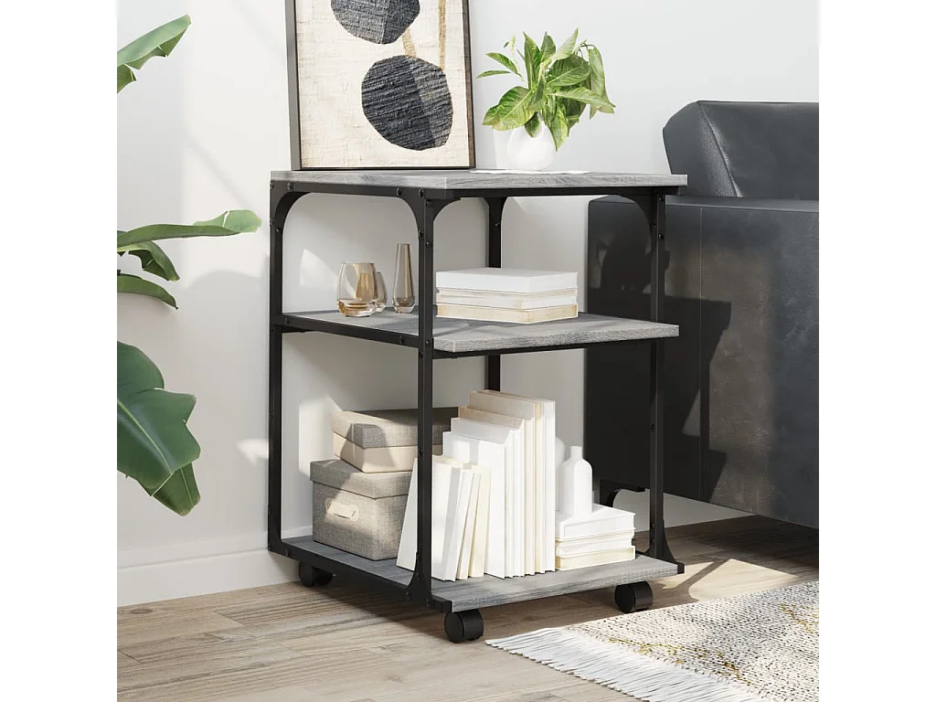 3-stufiger Druckerständer Sonoma Grey 43x48x64 cm