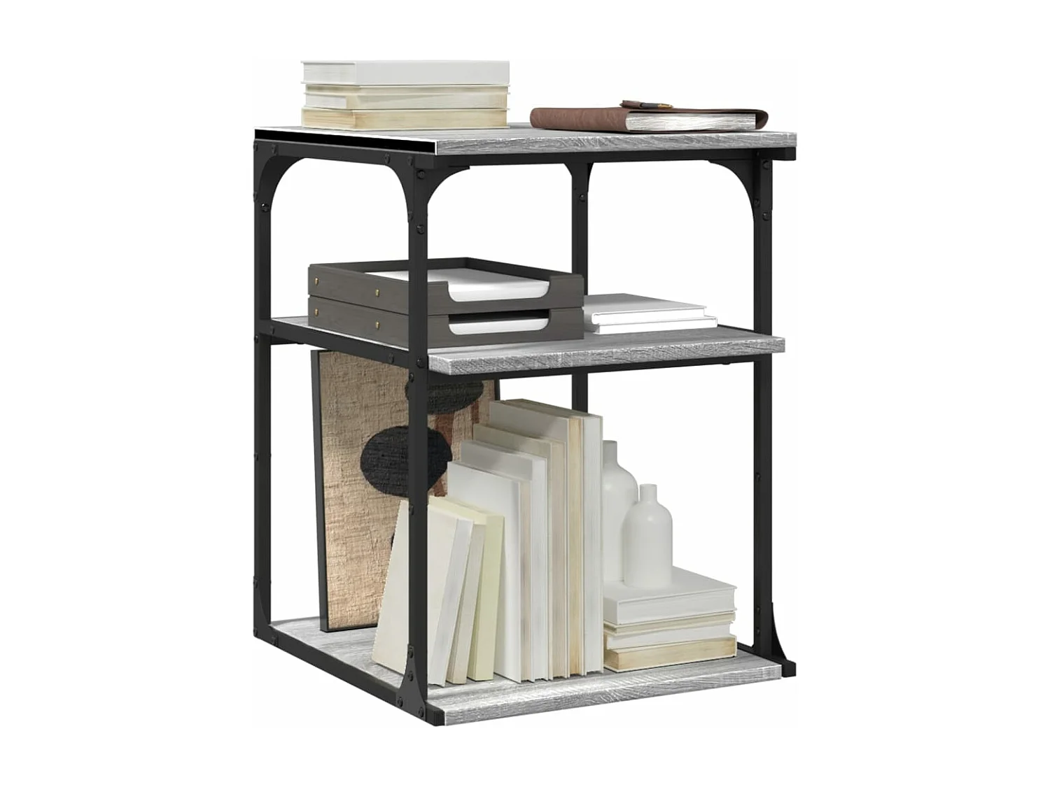 3-stufiger Druckerständer Sonoma Grey 43x48x64 cm