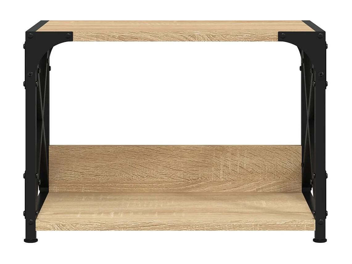 Soporte para impresora 2 niveles roble sonoma 44x26x31,5 cm