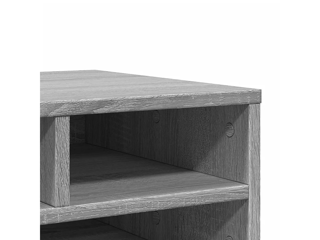 Soporte para impresora Sonoma gris 49x40x22,5cm madera contrachapada