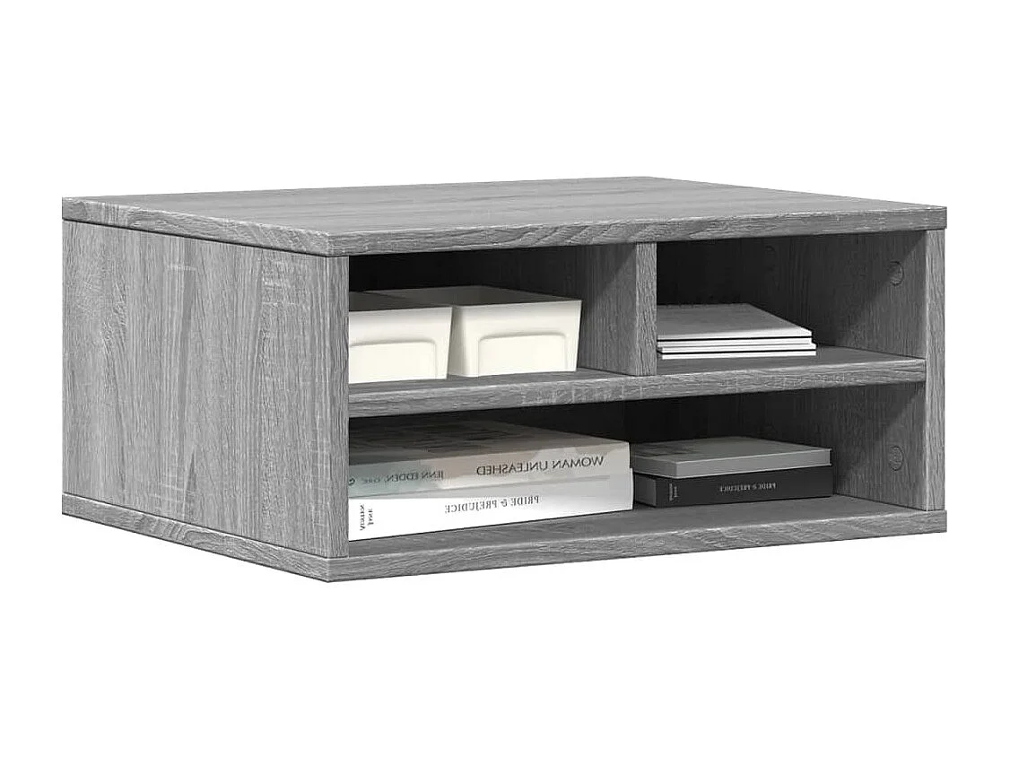 Support d'imprimante sonoma gris 49x40x22,5cm bois d'ingénierie