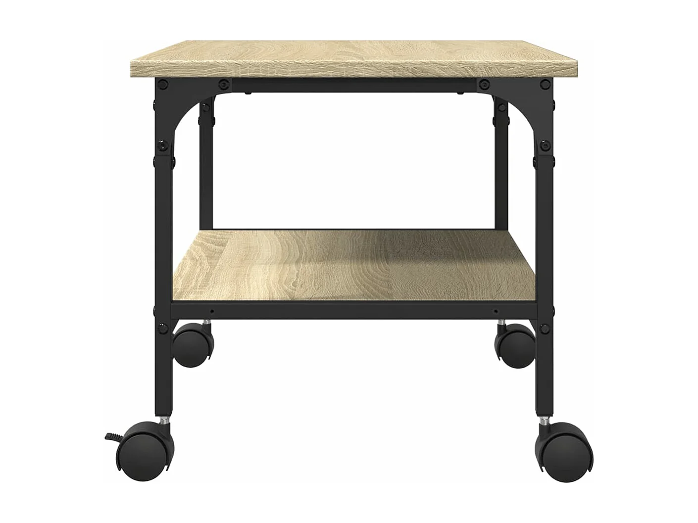 Supporto per stampante a 2 livelli rovere sonoma 50x40x38 cm