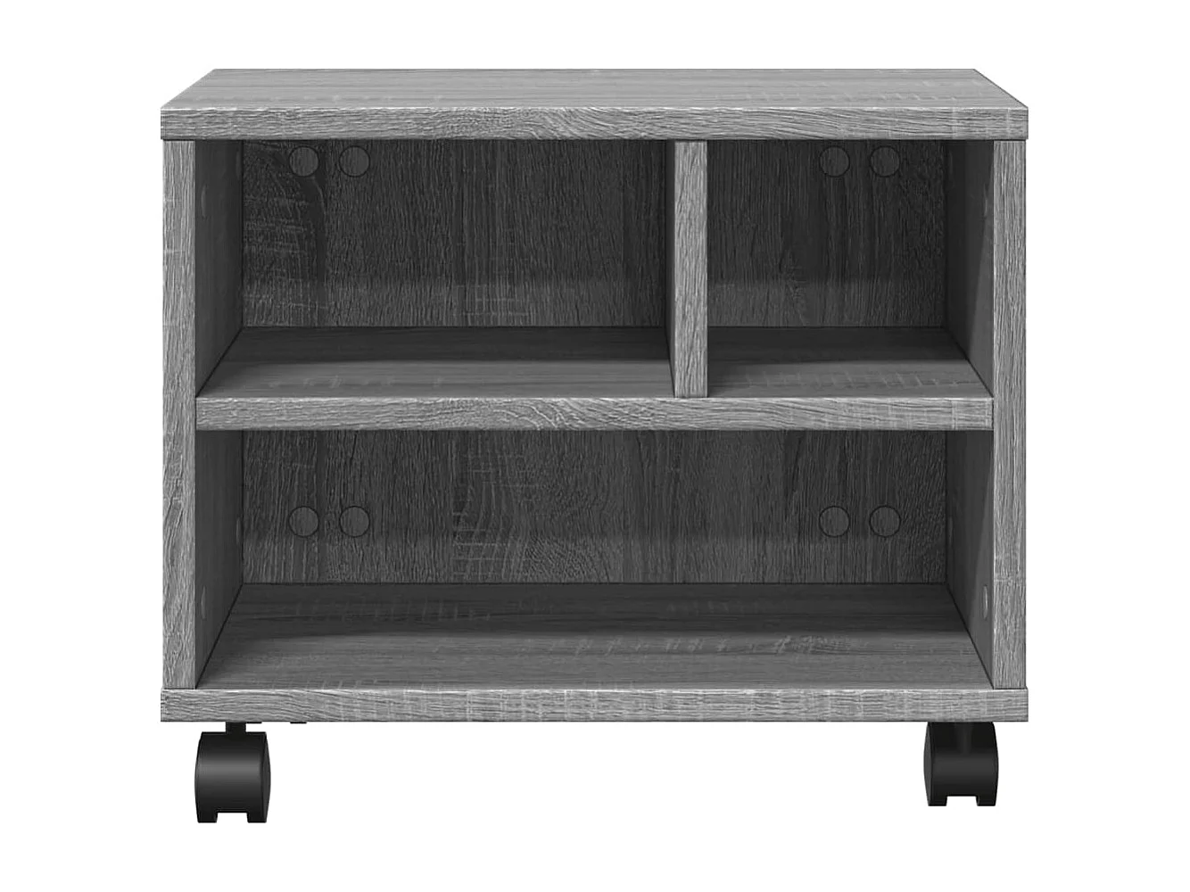 Soporte para impresora con ruedas sonoma gris 41x32x34,5 cm