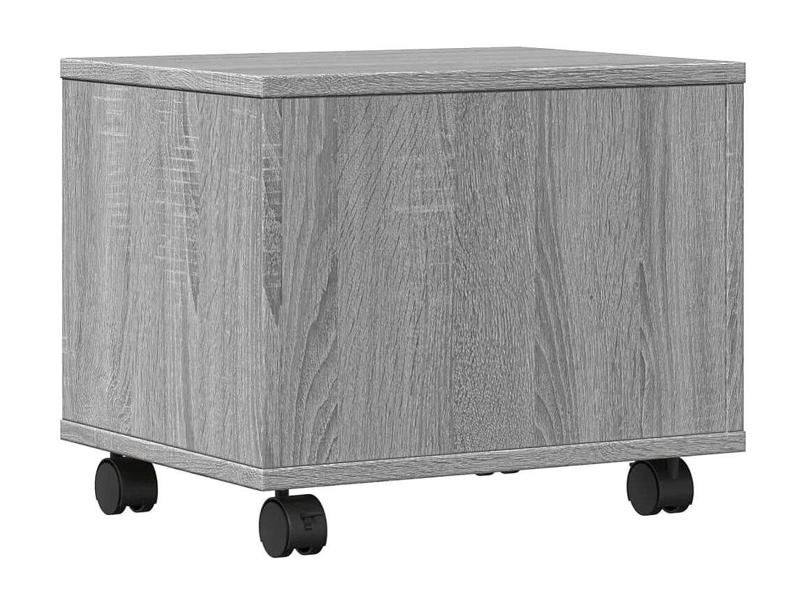 Soporte para impresora con ruedas sonoma gris 41x32x34,5 cm