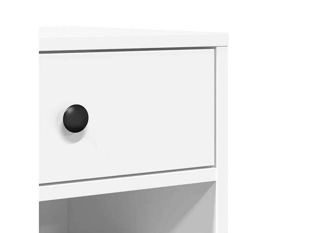 Support d'imprimante avec roulettes blanc 60x40x68,5 cm