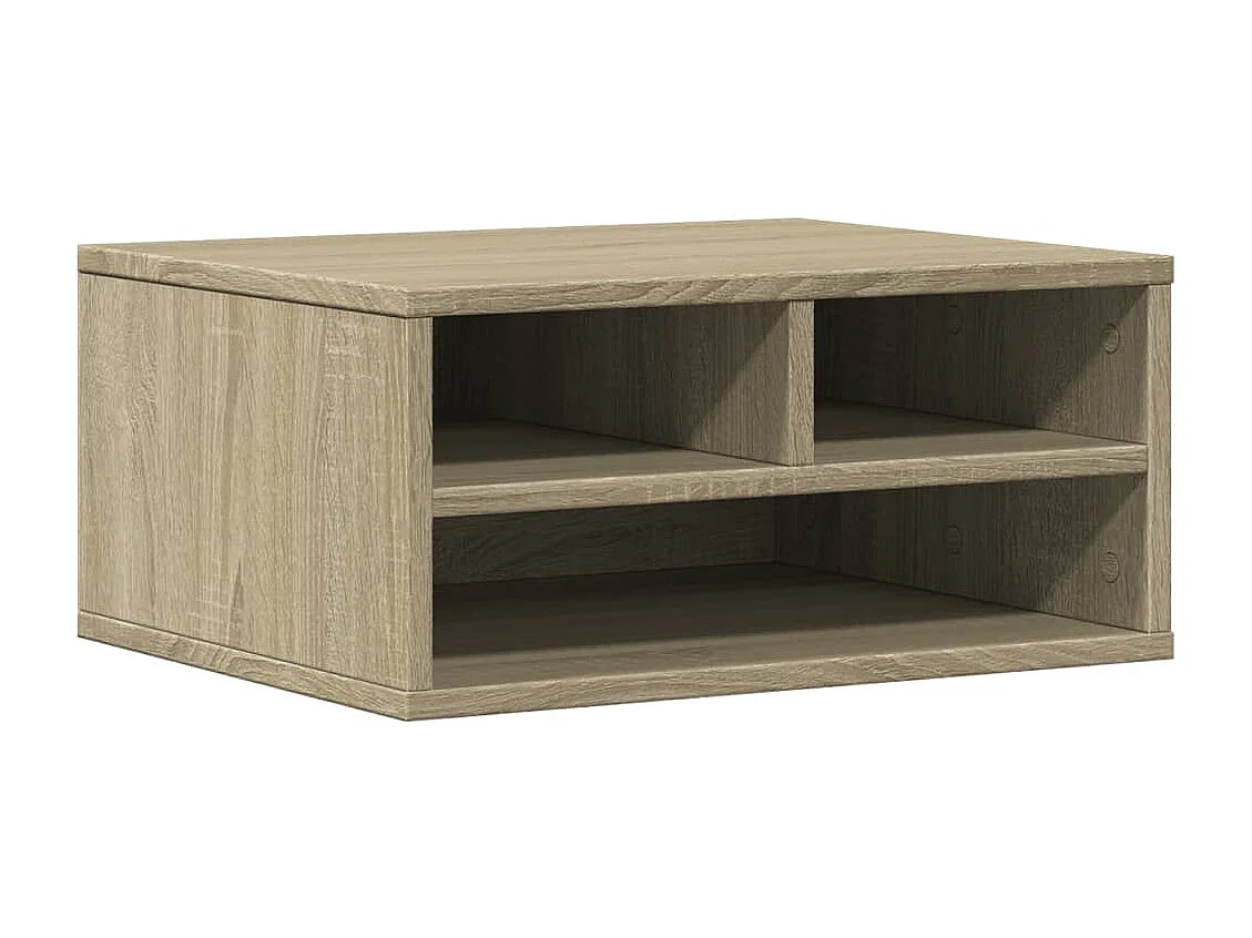 Soporte para impresora roble Sonoma 49x40x22,5 cm madera contrachapada