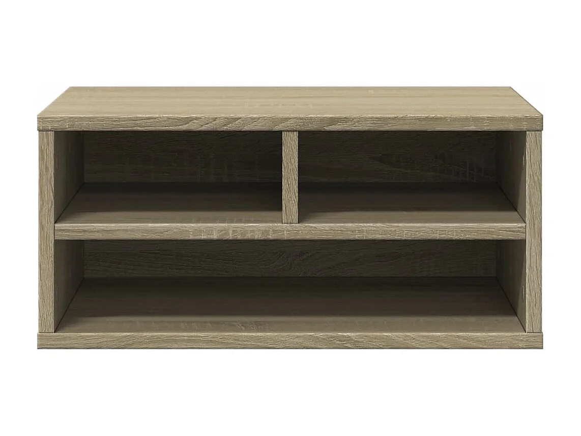 Soporte para impresora roble Sonoma 49x40x22,5 cm madera contrachapada