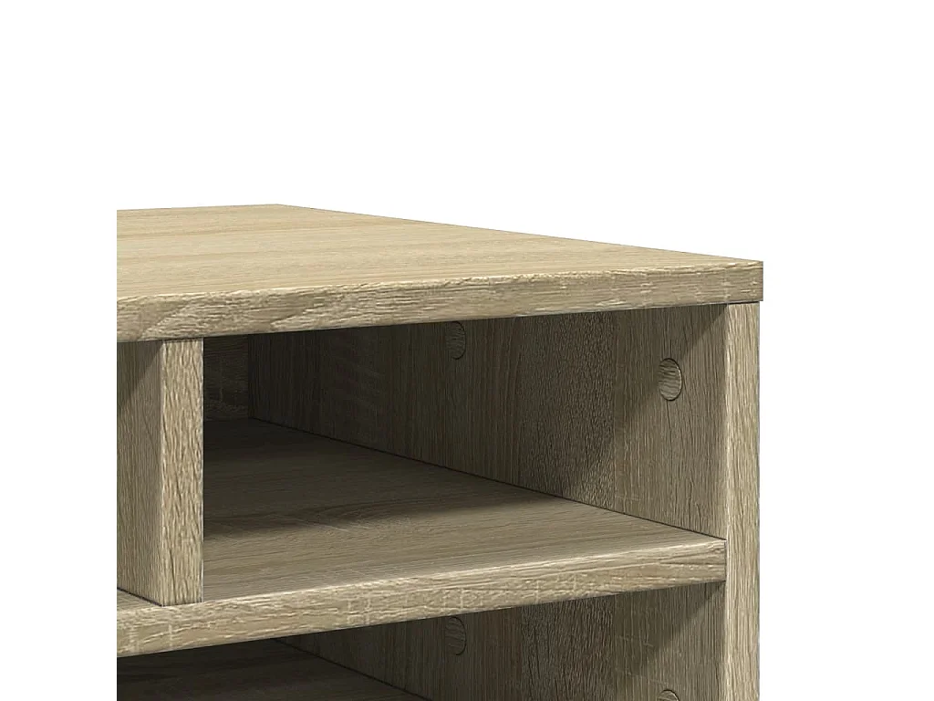 Druckerständer aus Sonoma-Eiche, 49 x 40 x 22,5 cm, Holzwerkstoff
