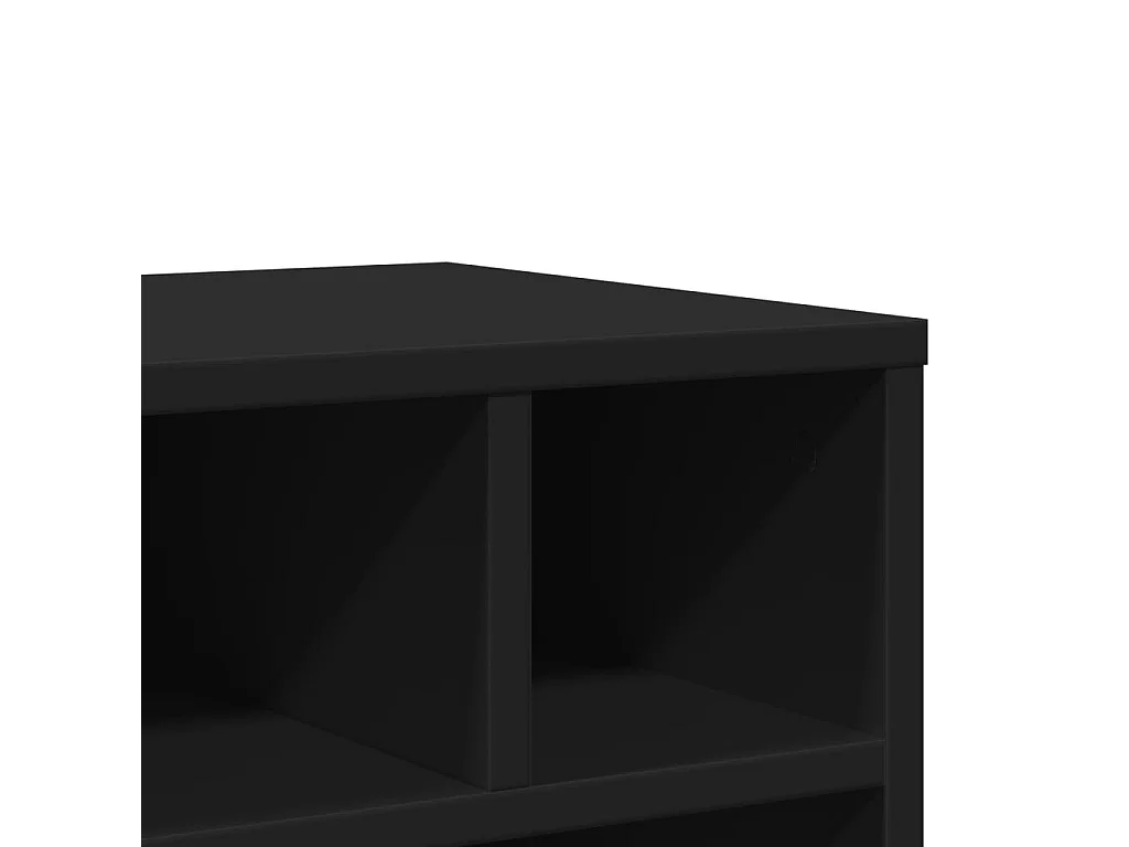 Support d'imprimante avec roulettes noir 41x32x48 cm